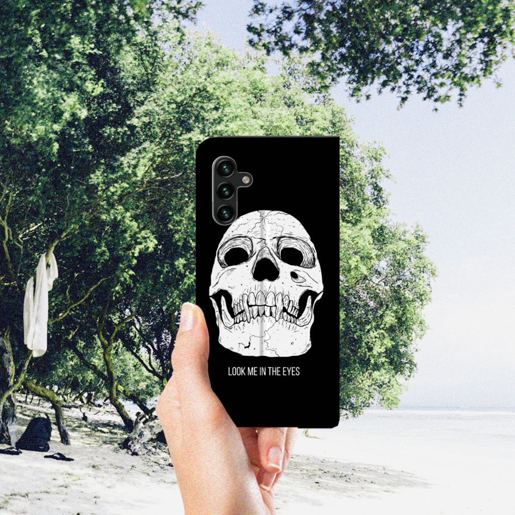Mobiel BookCase Samsung Galaxy A13 (5G) | Samsung Galaxy A04s Skull Eyes