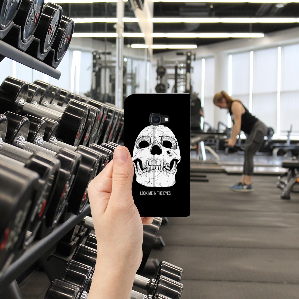 Mobiel BookCase Samsung Galaxy Xcover 4s Skull Eyes