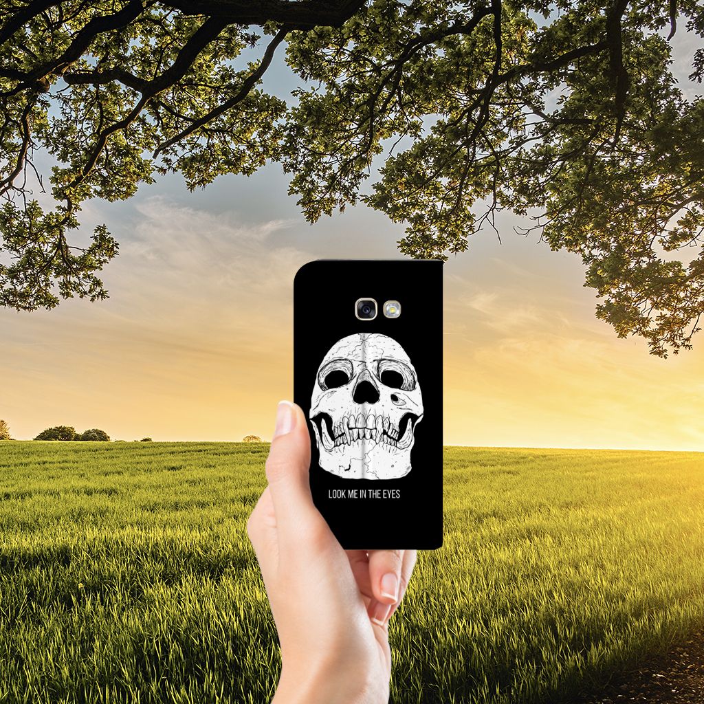 Mobiel BookCase Samsung Galaxy A5 2017 Skull Eyes