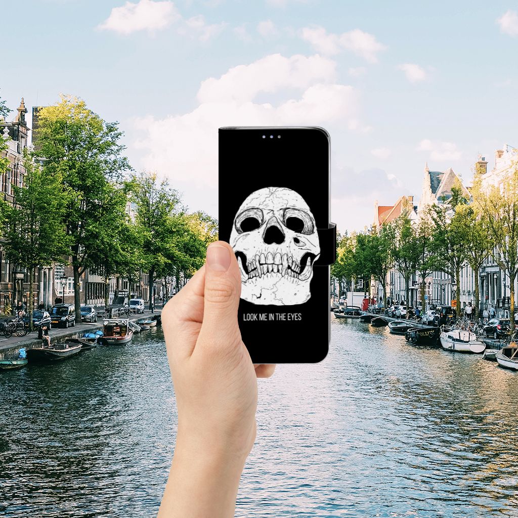 Telefoonhoesje met Naam Samsung S10 Lite Skull Eyes