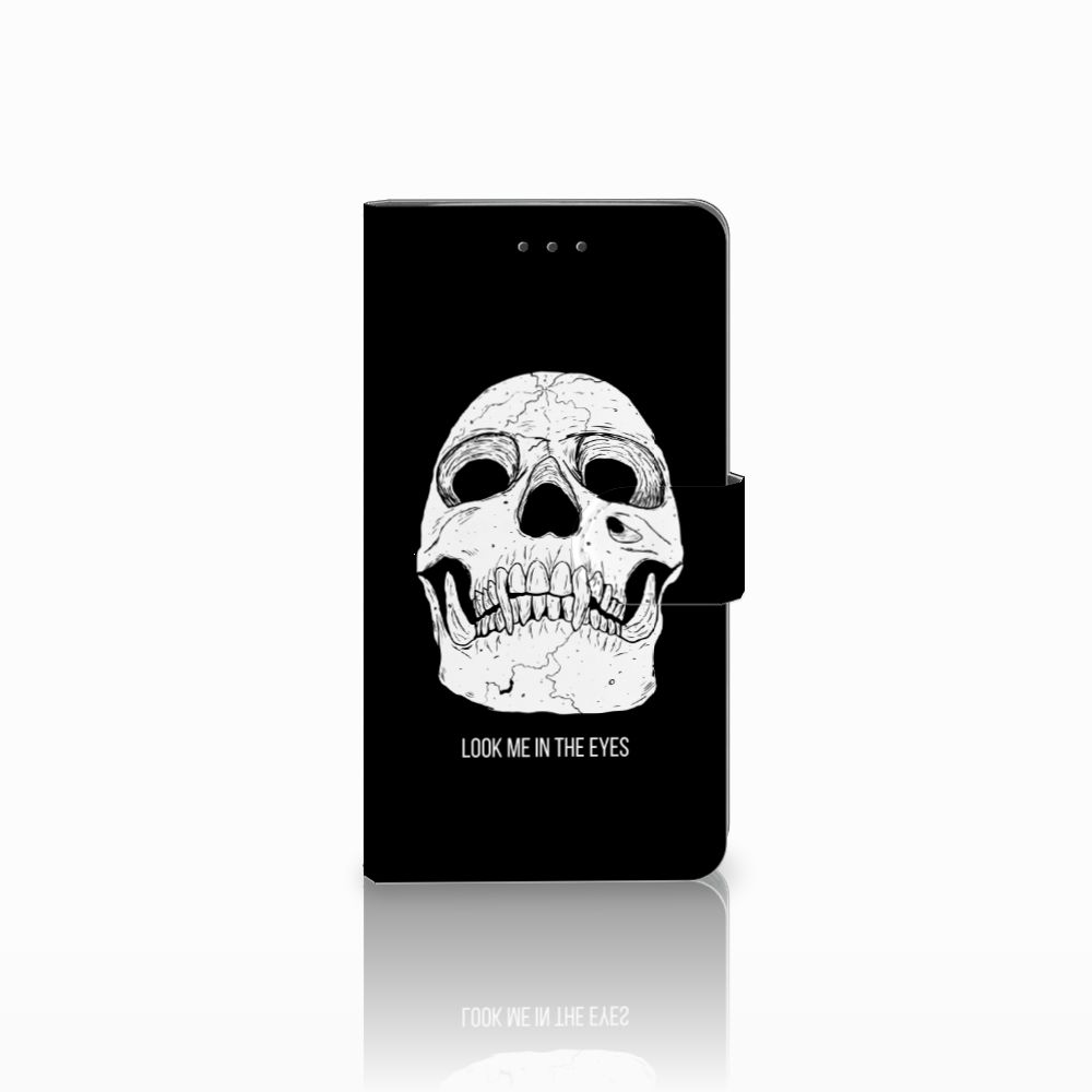 Telefoonhoesje met Naam Samsung Galaxy J7 2016 Skull Eyes