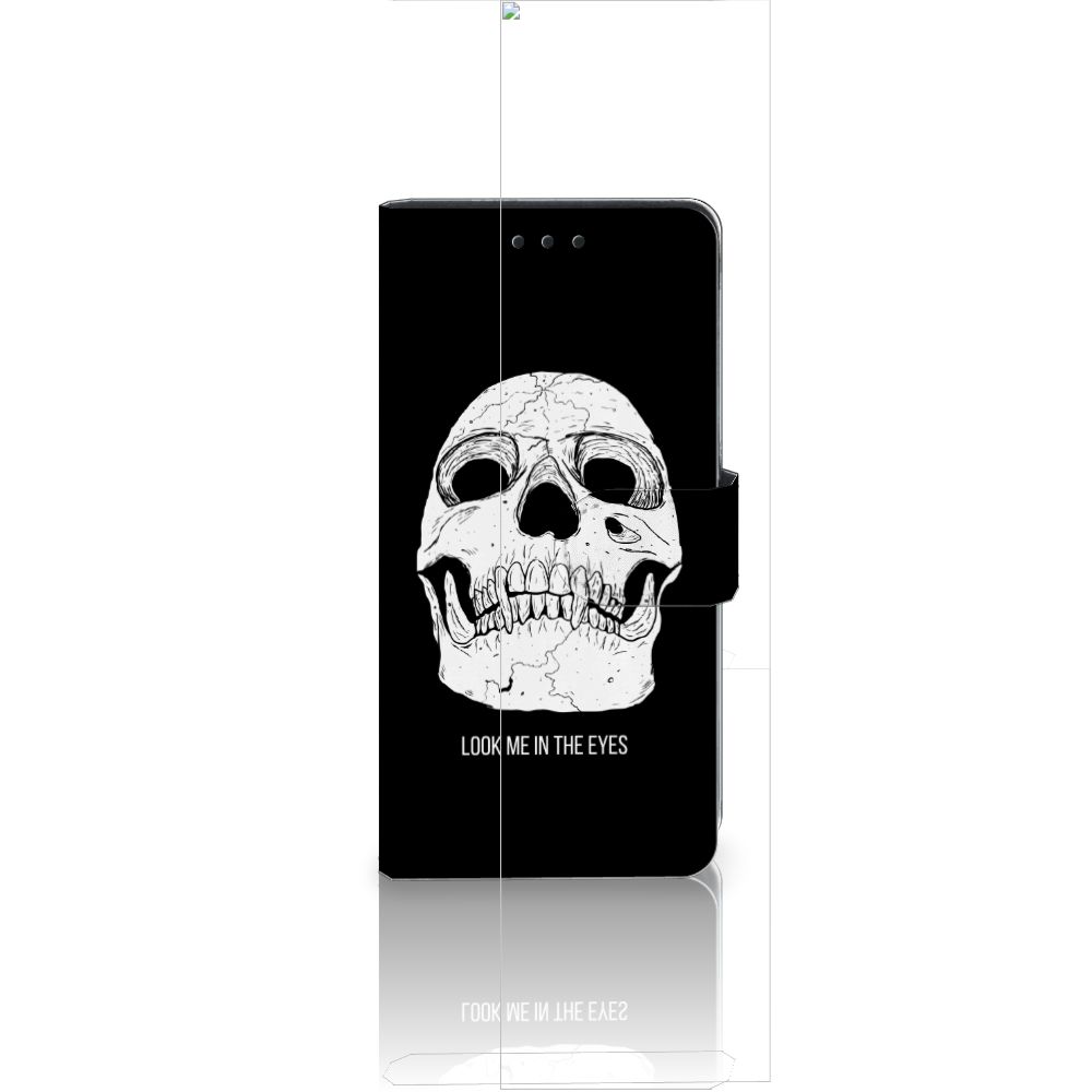 Telefoonhoesje met Naam Huawei Ascend P8 Lite Skull Eyes