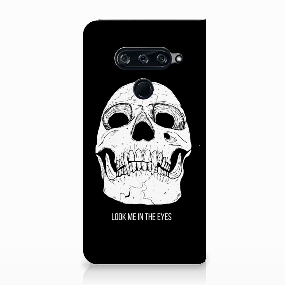 Mobiel BookCase LG V40 Thinq Skull Eyes