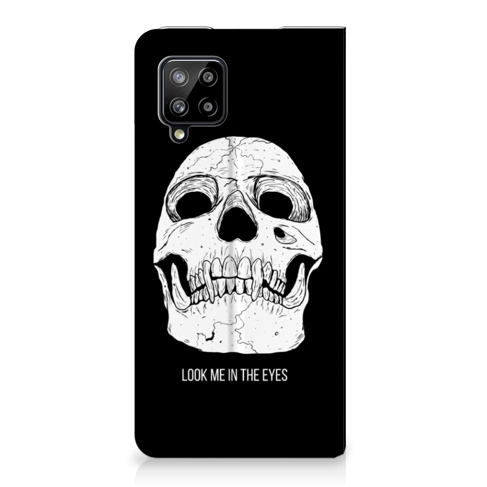 Mobiel BookCase Samsung Galaxy A42 Skull Eyes