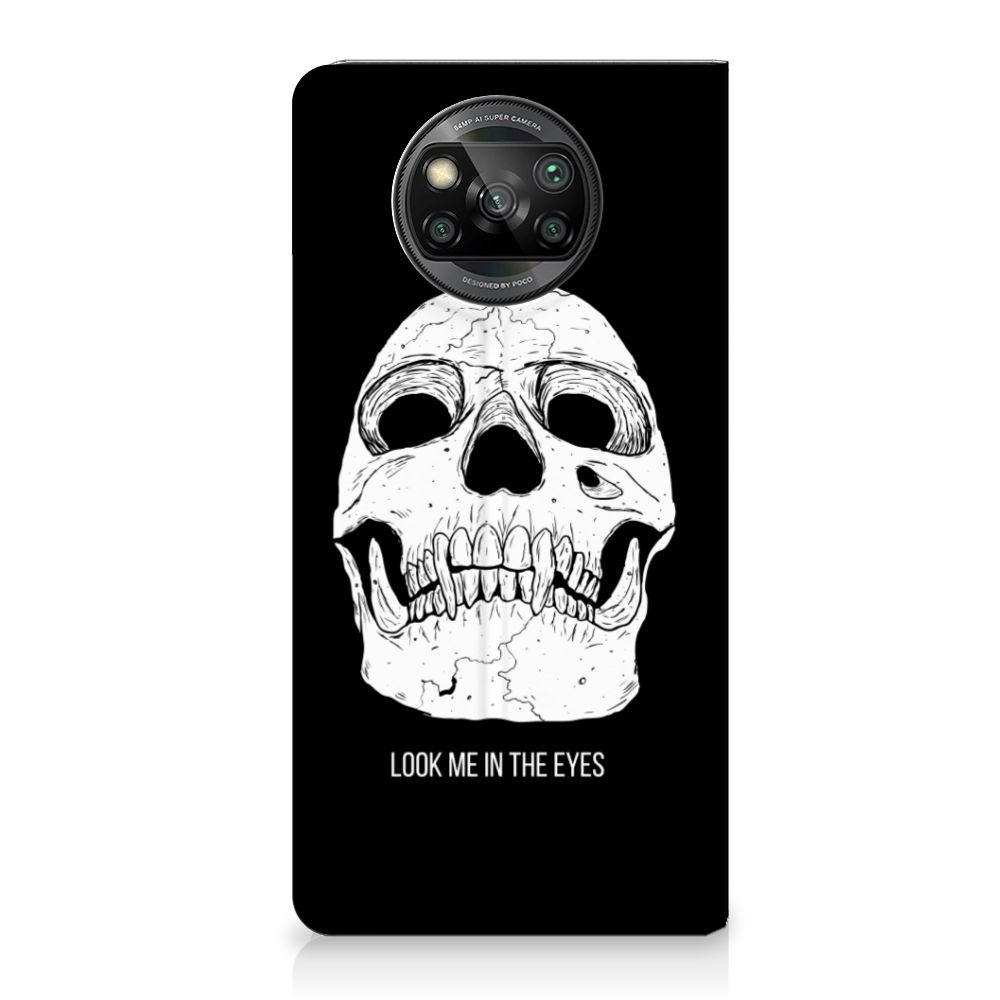 Mobiel BookCase Xiaomi Poco X3 Pro | Poco X3 Skull Eyes