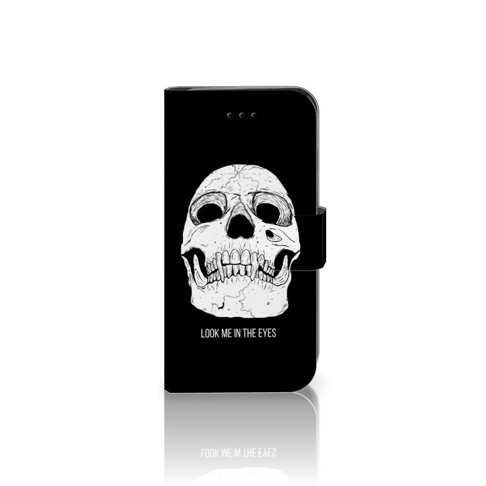 Telefoonhoesje met Naam iPhone 7 | 8 | SE (2020) | SE (2022) Skull Eyes