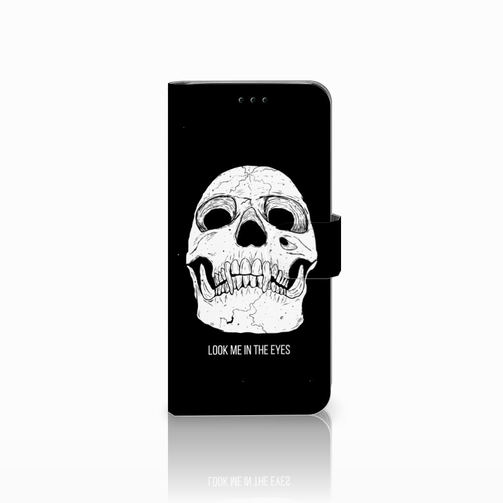Telefoonhoesje met Naam Samsung Galaxy J6 2018 Skull Eyes