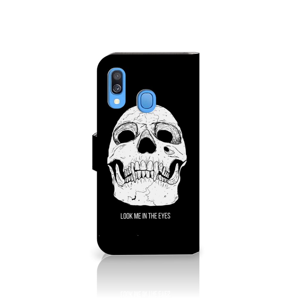 Telefoonhoesje met Naam Samsung Galaxy A40 Skull Eyes