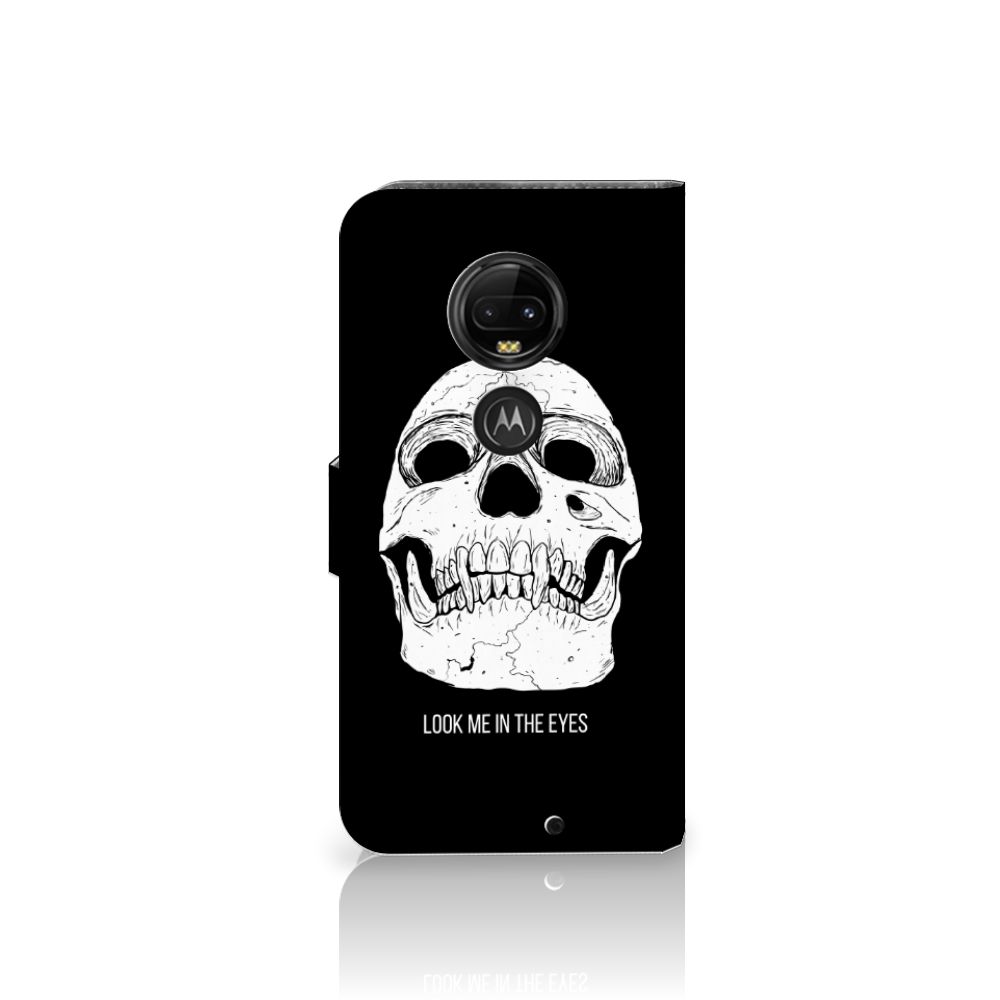 Telefoonhoesje met Naam Motorola Moto G7 | G7 Plus Skull Eyes