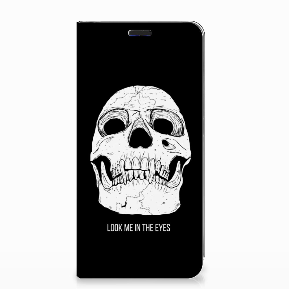 Mobiel BookCase LG V40 Thinq Skull Eyes