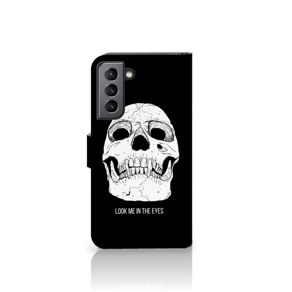 Telefoonhoesje met Naam Samsung Galaxy S21 FE Skull Eyes