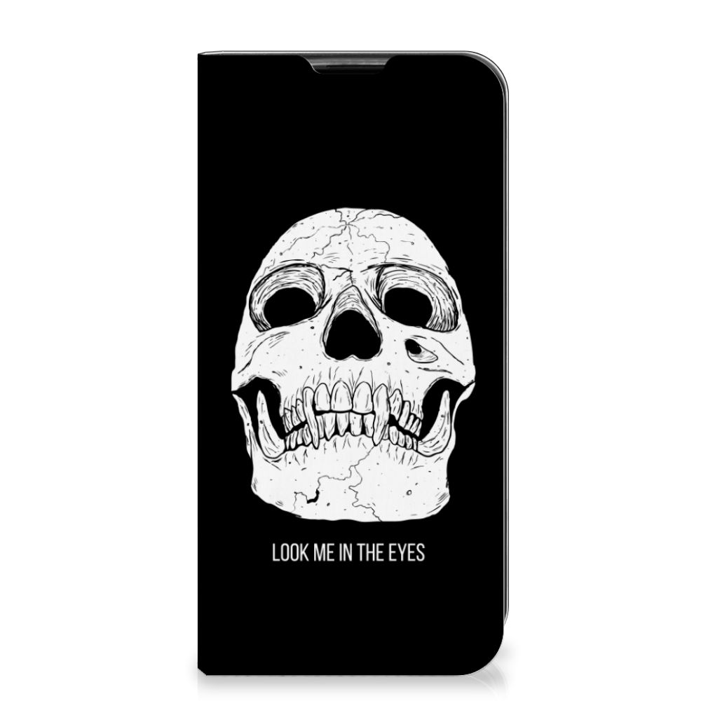 Mobiel BookCase Huawei P40 Lite Skull Eyes