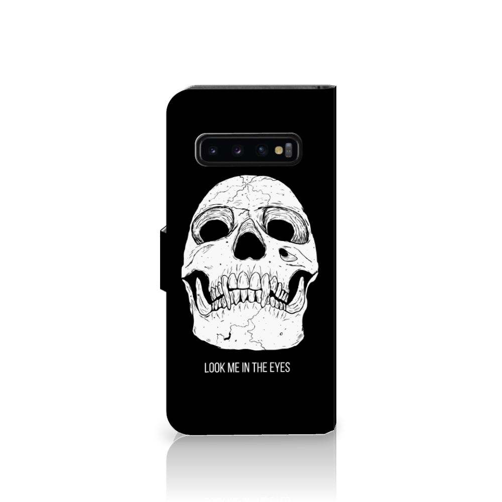 Telefoonhoesje met Naam Samsung Galaxy S10 Skull Eyes