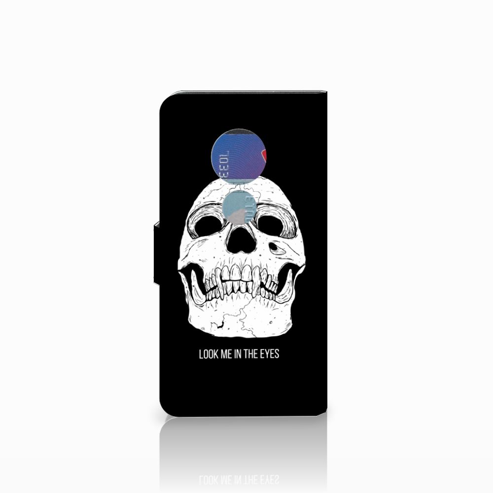 Telefoonhoesje met Naam Motorola Moto G7 Play Skull Eyes