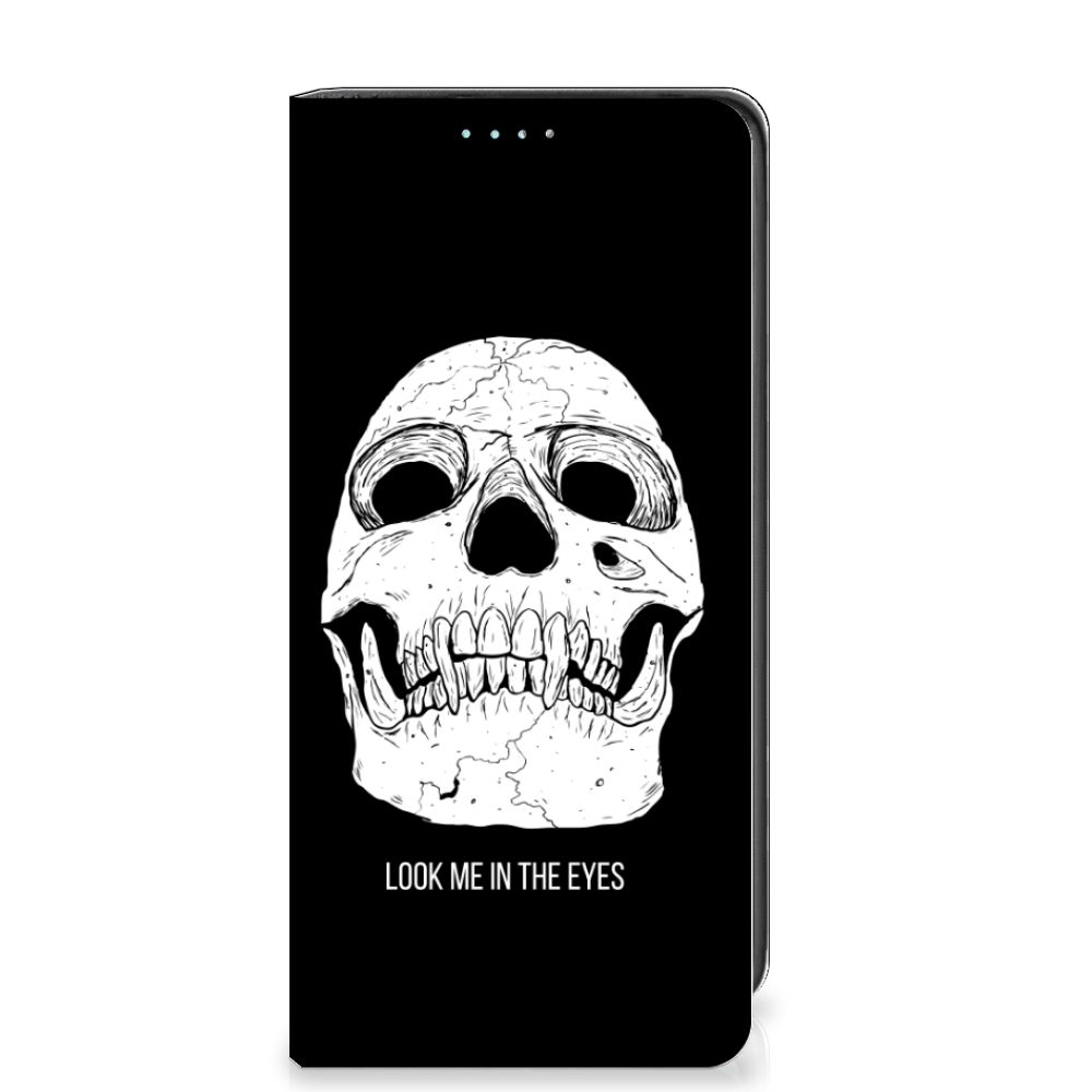 Mobiel BookCase Samsung Galaxy A41 Skull Eyes