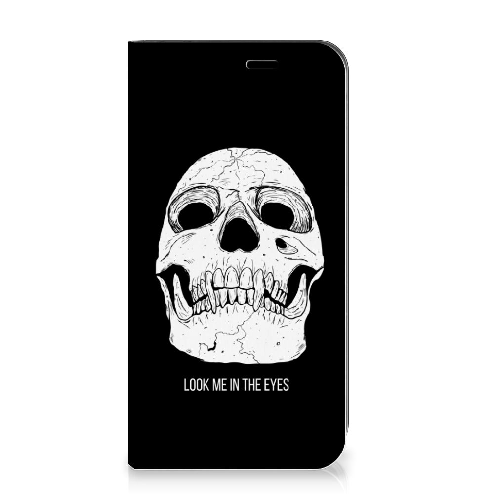 Mobiel BookCase LG G8s Thinq Skull Eyes