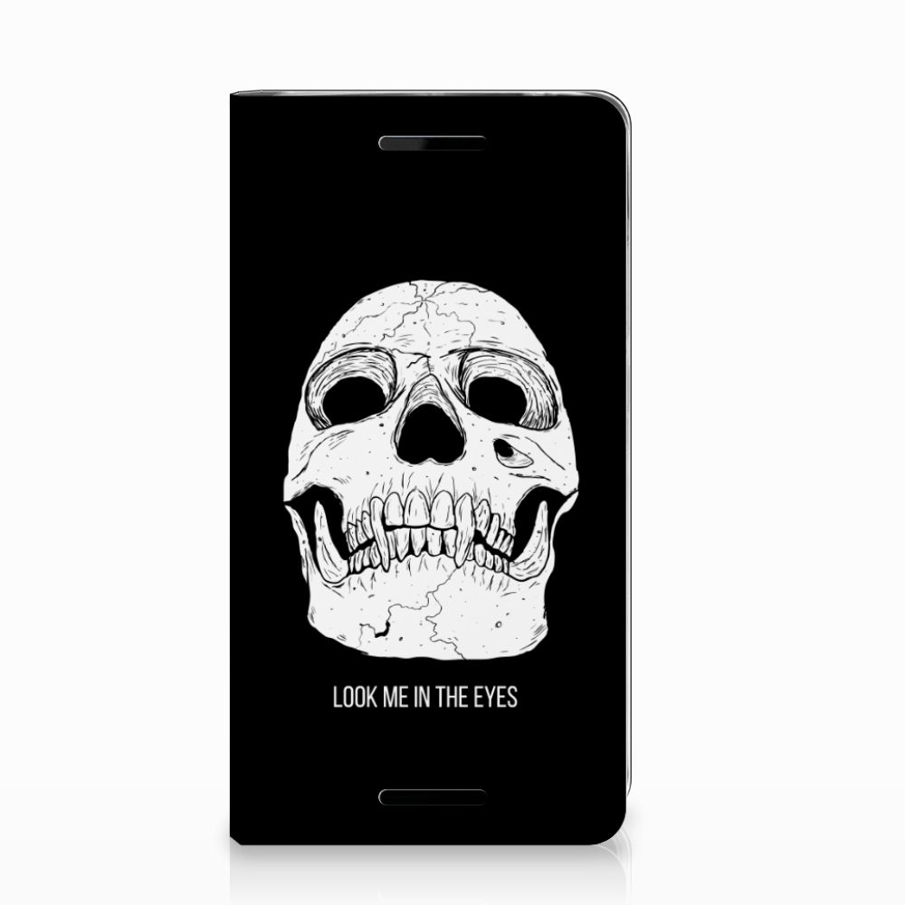 Mobiel BookCase Nokia 2.1 2018 Skull Eyes