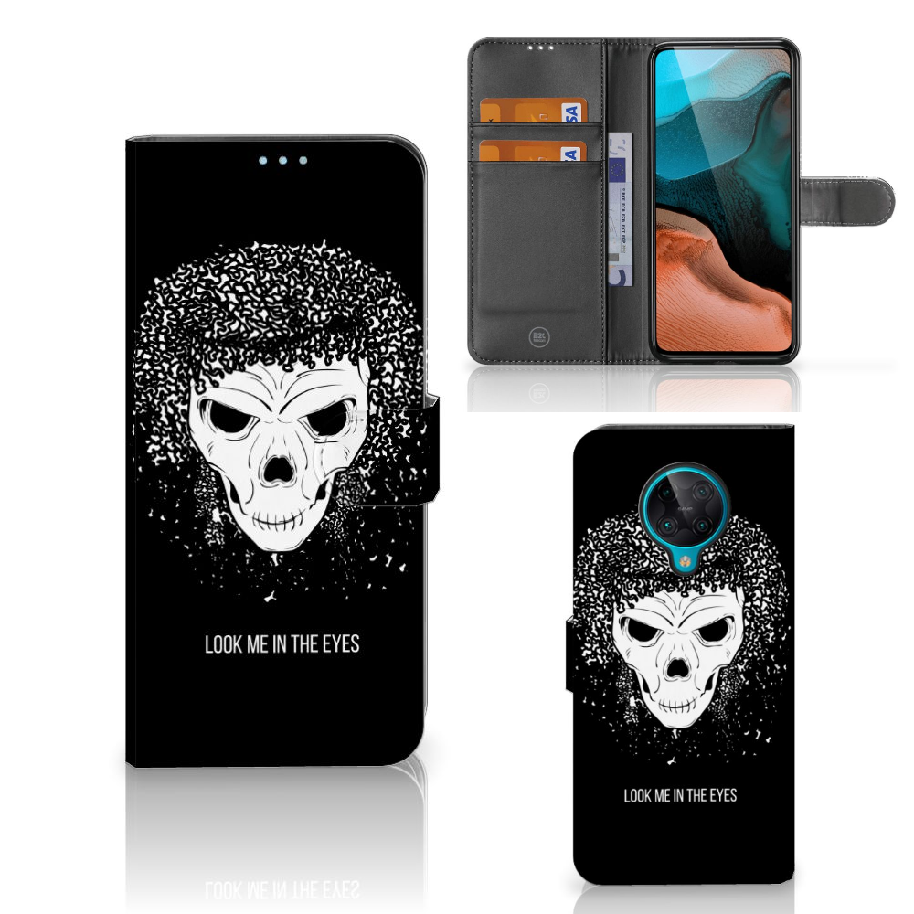 Telefoonhoesje met Naam Xiaomi Poco F2 Pro Skull Hair