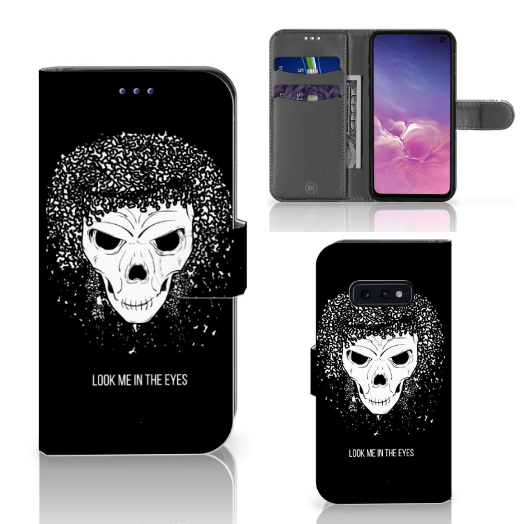 Telefoonhoesje met Naam Samsung Galaxy S10e Skull Hair