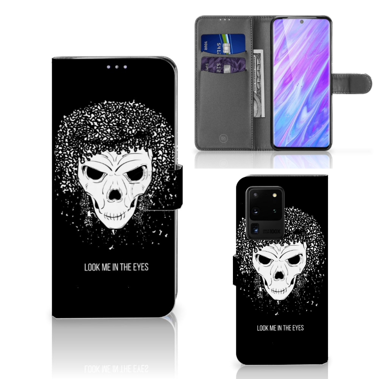 Telefoonhoesje met Naam Samsung Galaxy S20 Ultra Skull Hair