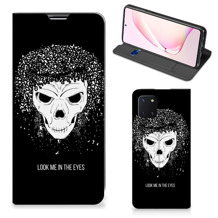 Mobiel BookCase Samsung Galaxy Note 10 Lite Skull Hair