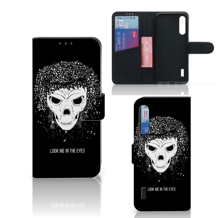 Telefoonhoesje met Naam Xiaomi Mi A3 Skull Hair