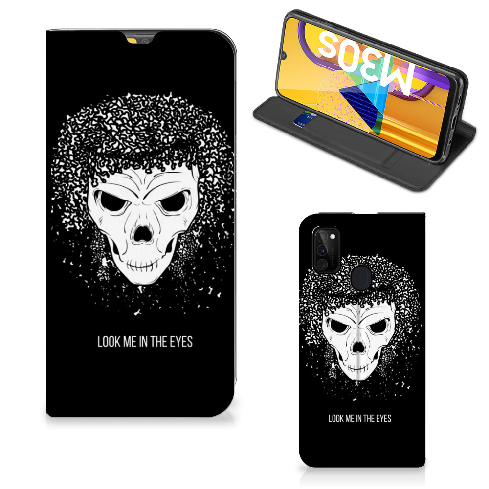 Mobiel BookCase Samsung Galaxy M30s | M21 Skull Hair