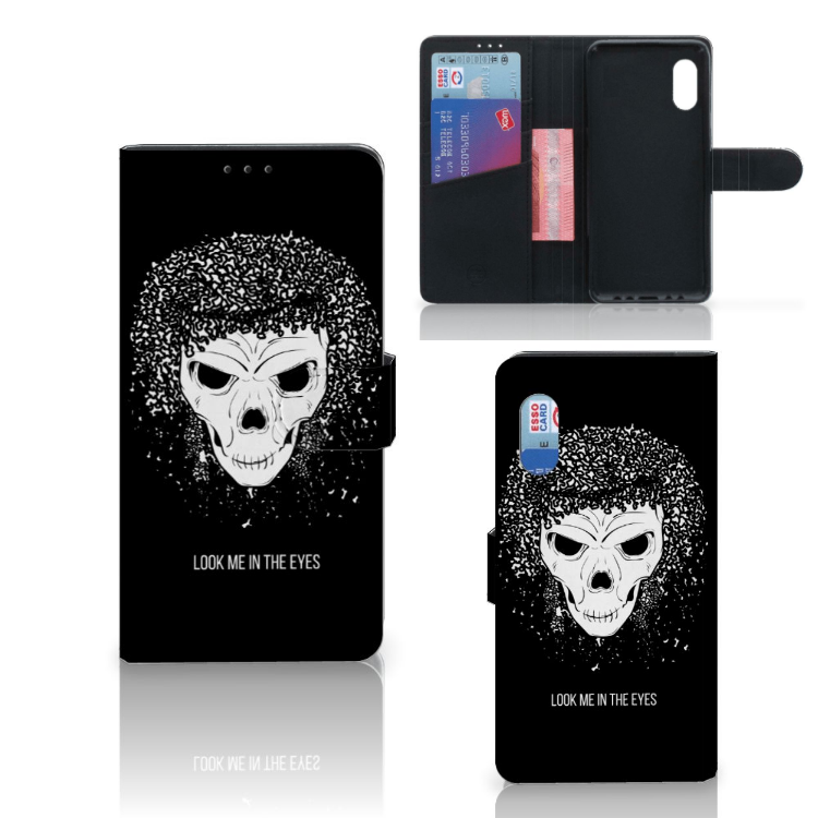 Telefoonhoesje met Naam Samsung Xcover Pro Skull Hair