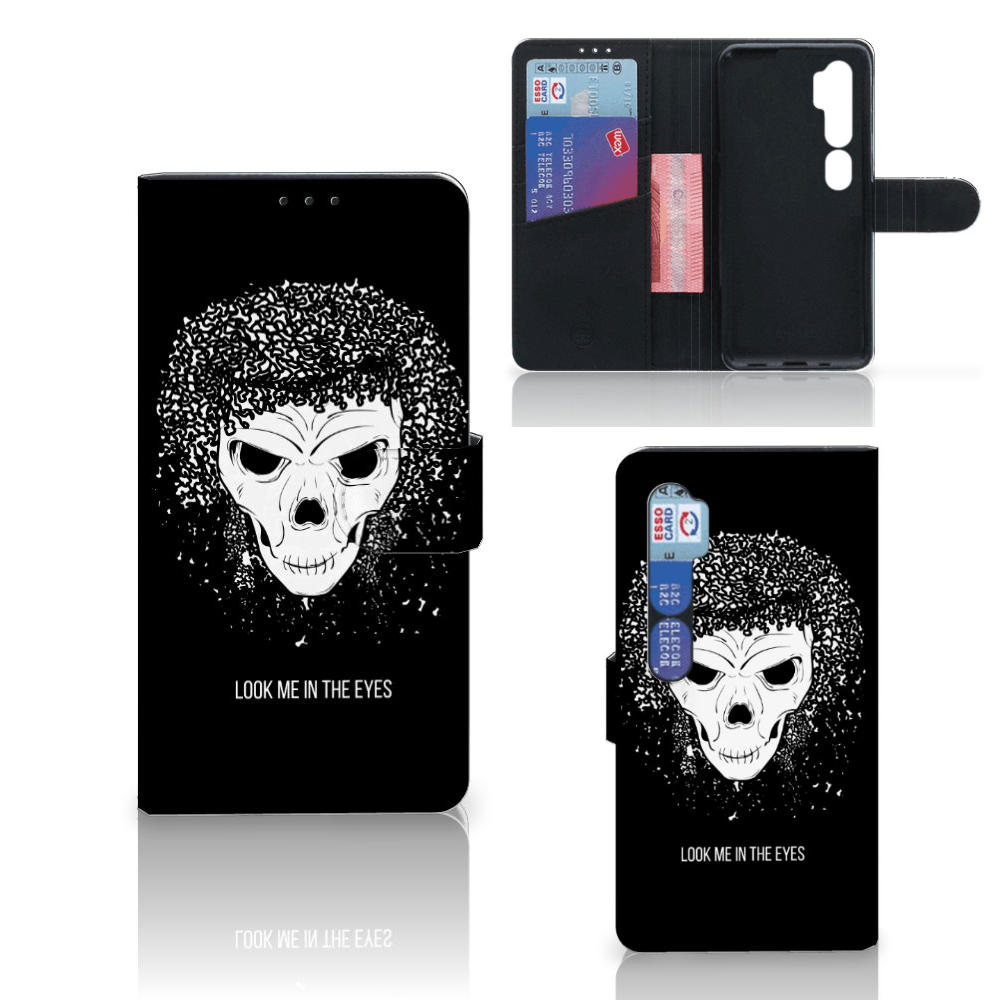 Telefoonhoesje met Naam Xiaomi Mi Note 10 Pro Skull Hair