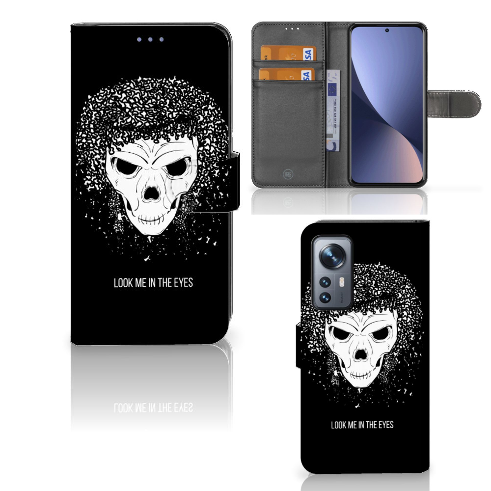 Telefoonhoesje met Naam Xiaomi 12 | 12X Skull Hair