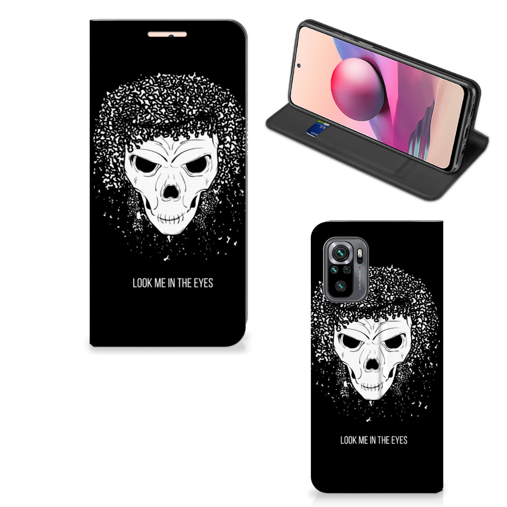 Mobiel BookCase Xiaomi Redmi Note 10 4G | 10S | Poco M5s Skull Hair
