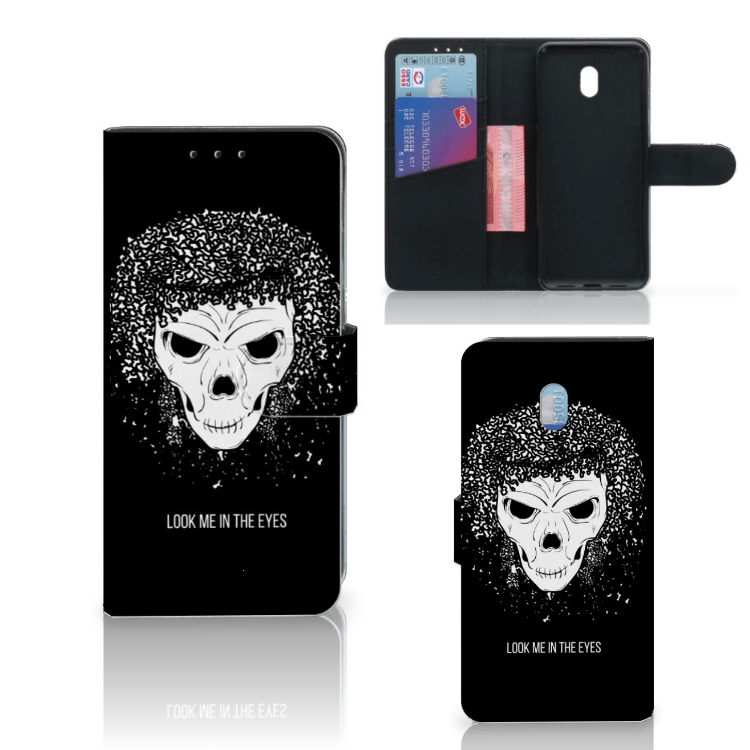 Telefoonhoesje met Naam Xiaomi Redmi 8A Skull Hair
