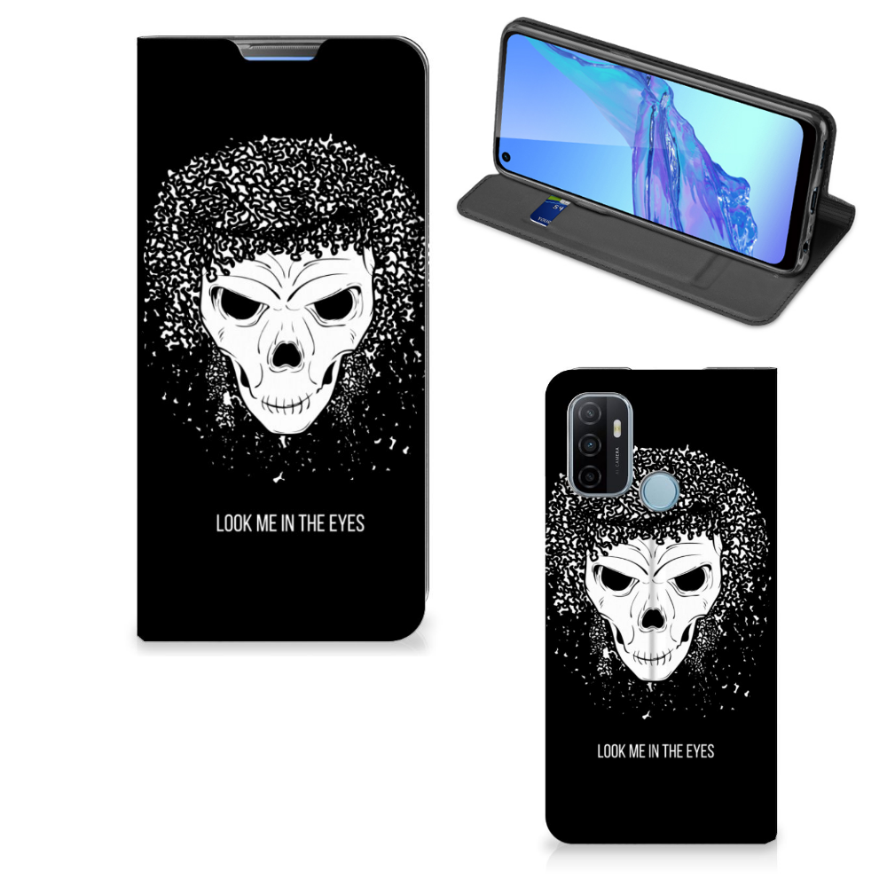 Mobiel BookCase OPPO A53 | A53s Skull Hair