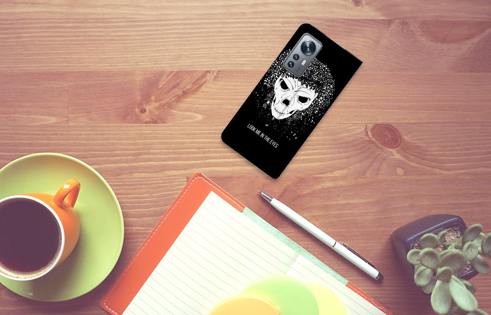 Mobiel BookCase Xiaomi 12 | 12X Skull Hair