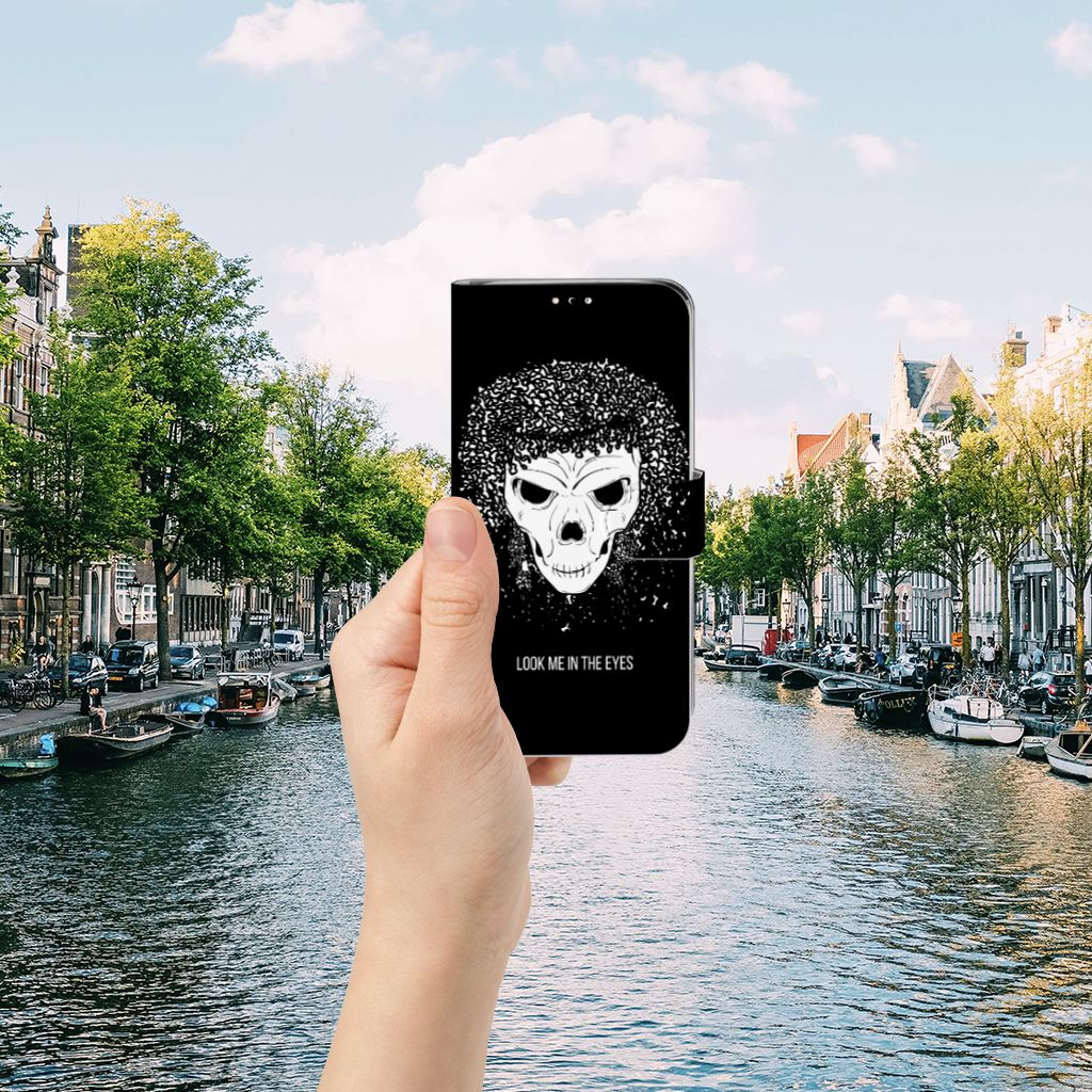 Telefoonhoesje met Naam Huawei Y6 (2019) Skull Hair