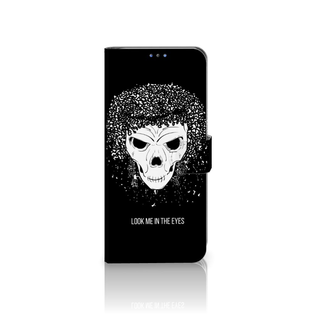 Telefoonhoesje met Naam Motorola G8 Power Lite Skull Hair