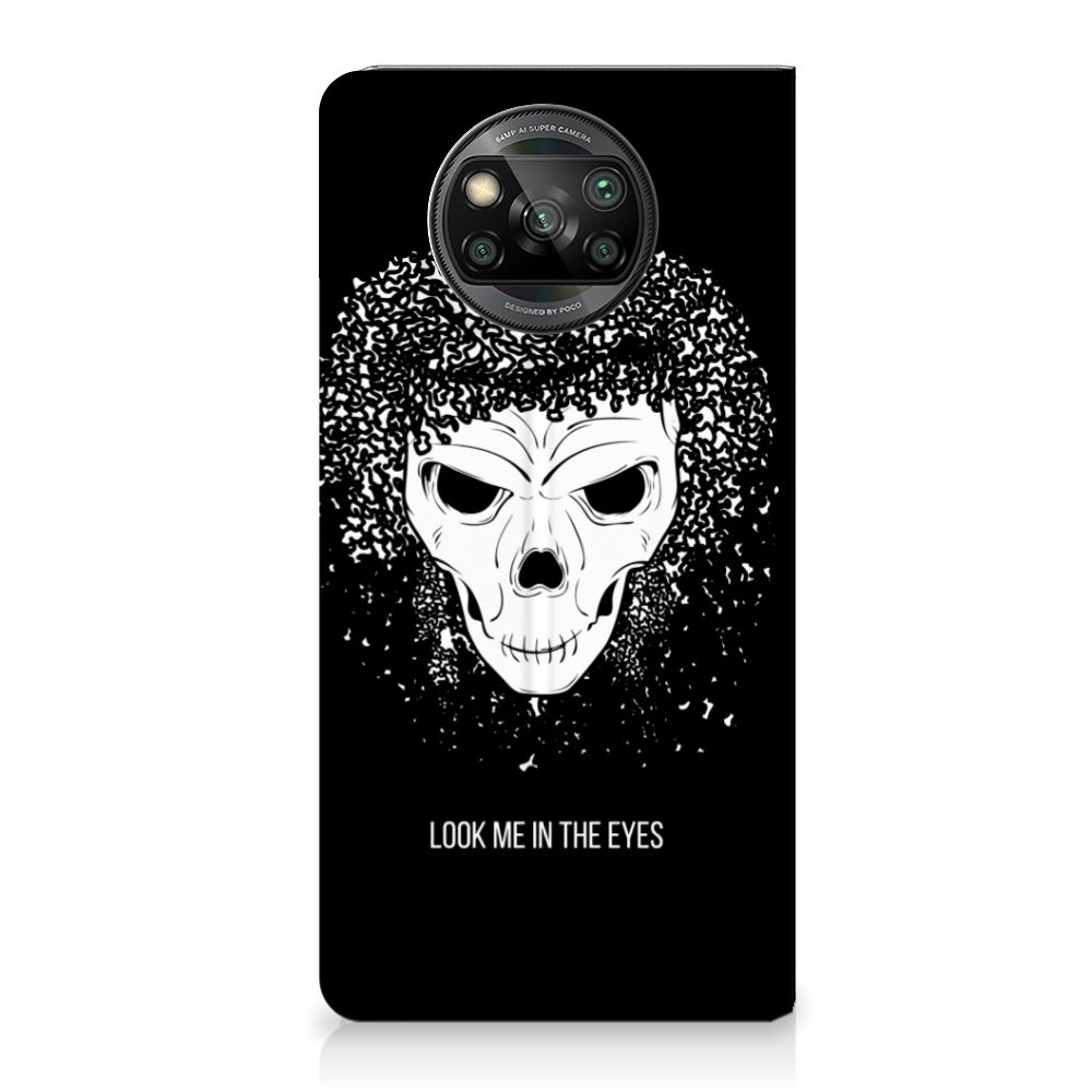 Mobiel BookCase Xiaomi Poco X3 Pro | Poco X3 Skull Hair
