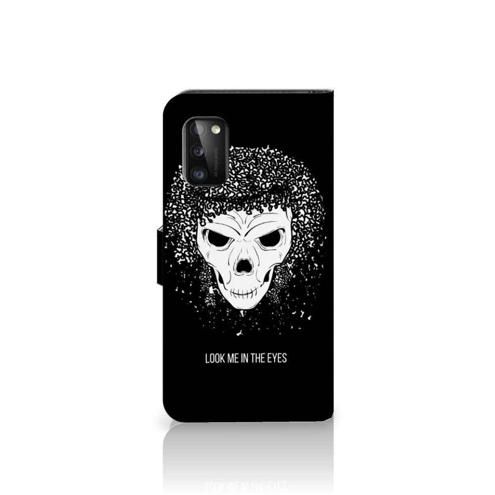 Telefoonhoesje met Naam Samsung Galaxy A41 Skull Hair