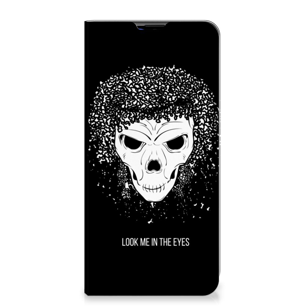 Mobiel BookCase Samsung Galaxy A20s Skull Hair