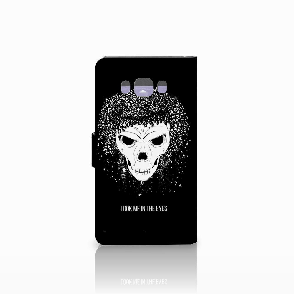 Telefoonhoesje met Naam Samsung Galaxy J7 2016 Skull Hair