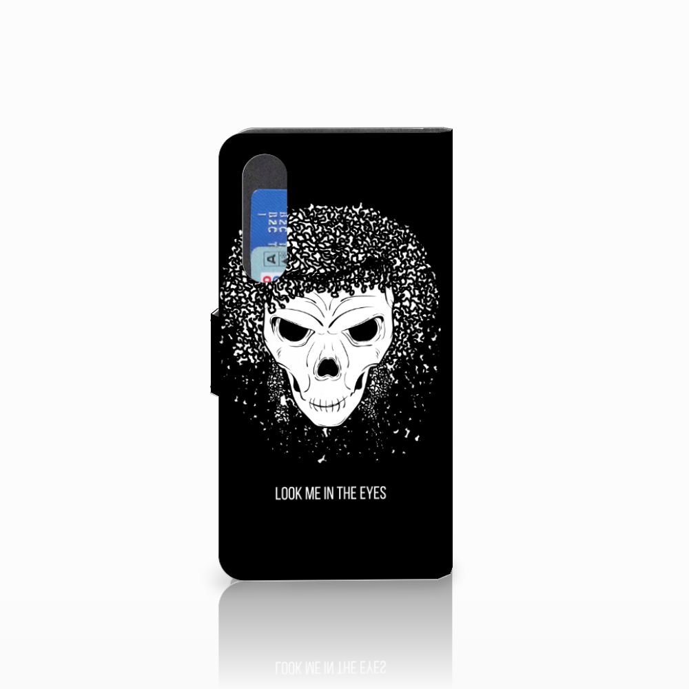 Telefoonhoesje met Naam Huawei P30 Skull Hair