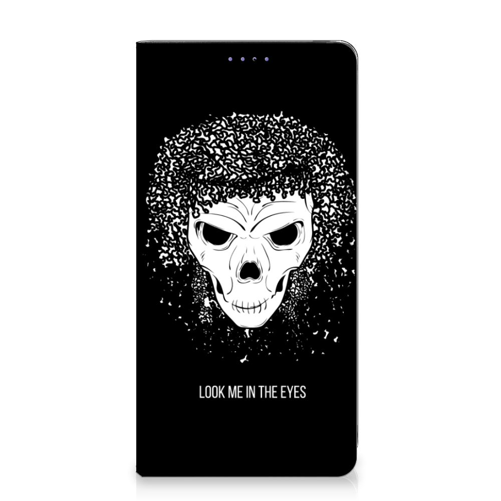 Mobiel BookCase Samsung Galaxy A51 Skull Hair