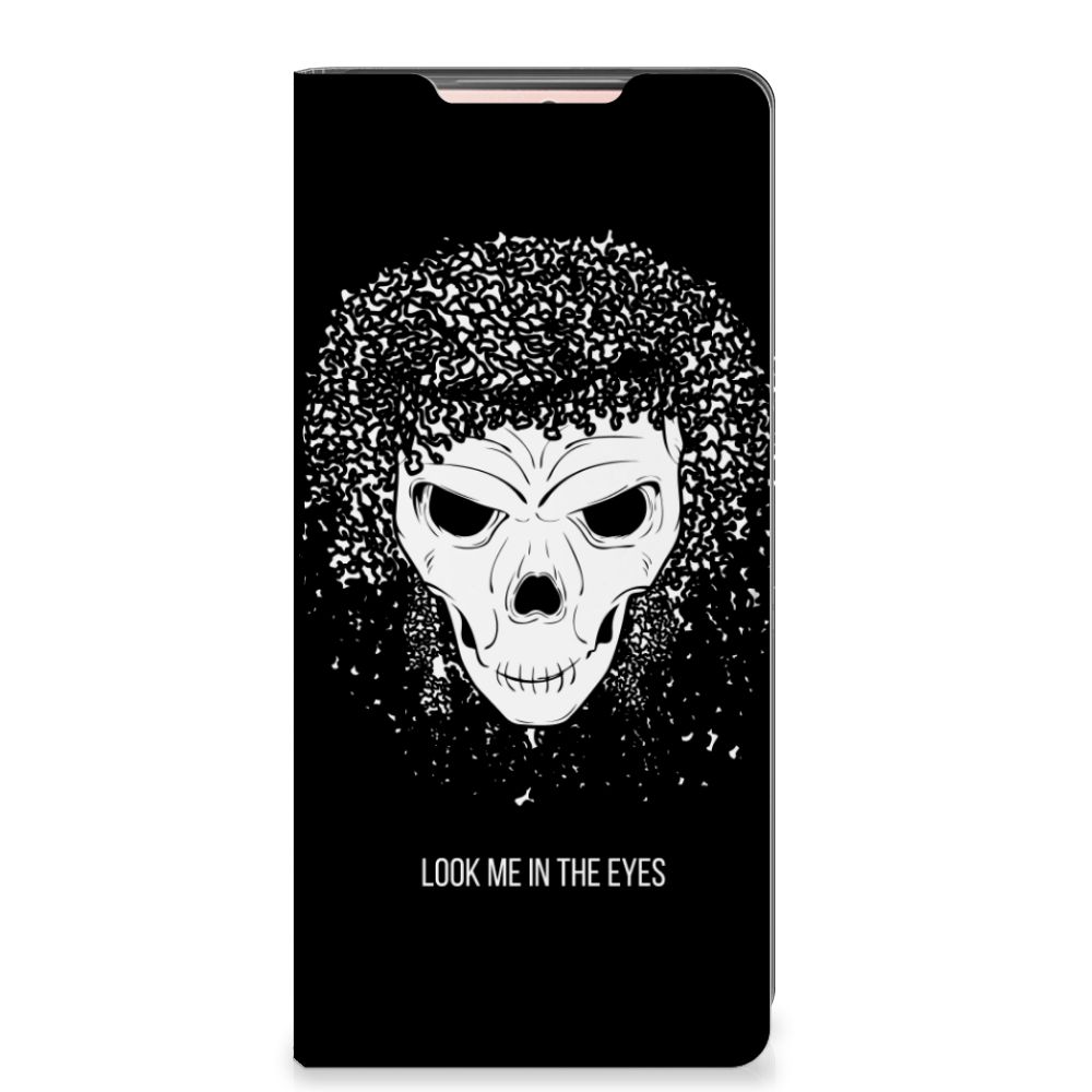 Mobiel BookCase Samsung Galaxy Note20 Skull Hair