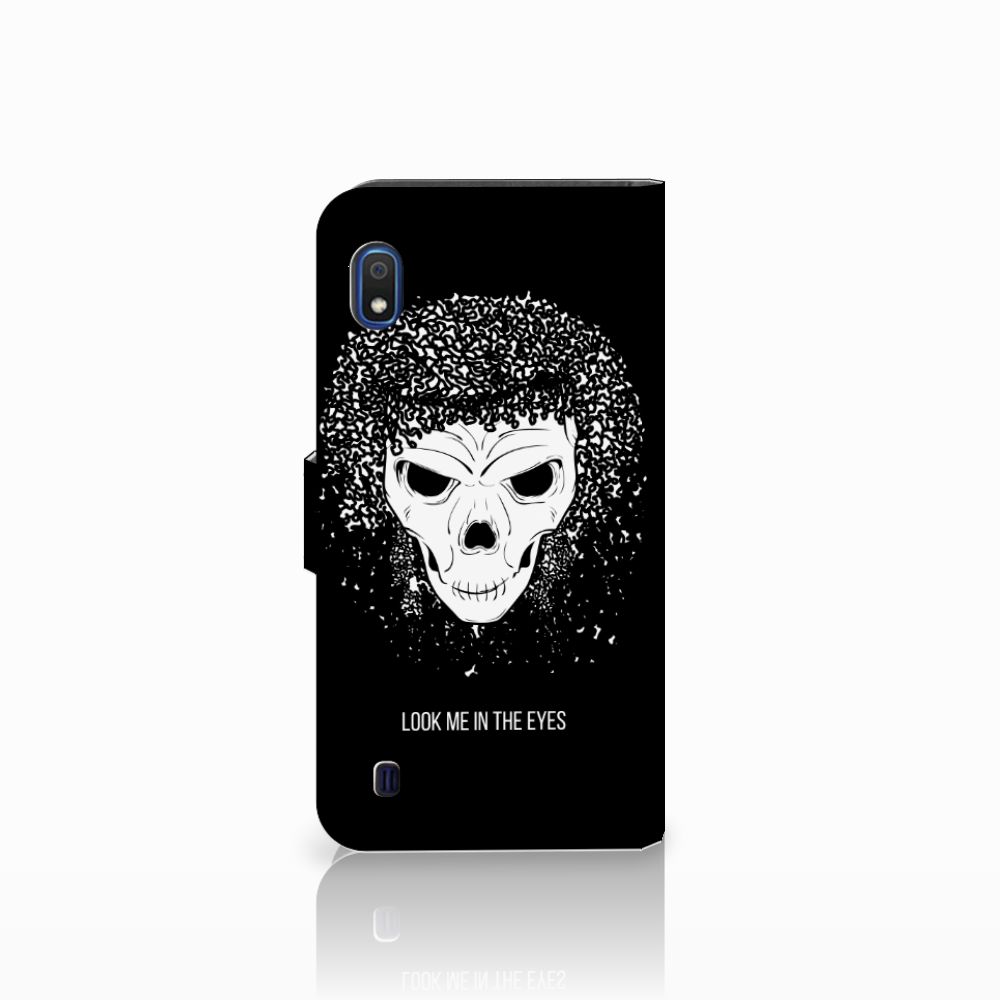 Telefoonhoesje met Naam Samsung Galaxy A10 Skull Hair