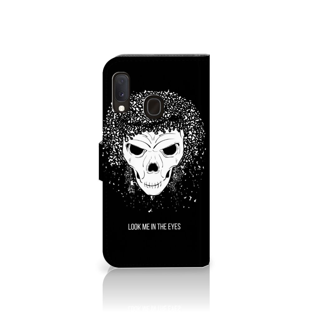 Telefoonhoesje met Naam Samsung Galaxy A20e Skull Hair