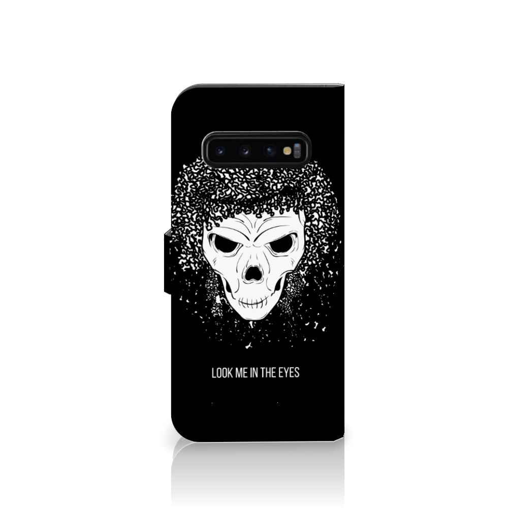 Telefoonhoesje met Naam Samsung Galaxy S10 Plus Skull Hair