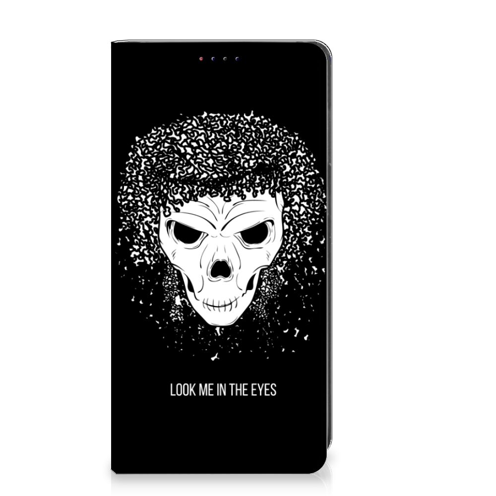 Mobiel BookCase Samsung Galaxy A10 Skull Hair