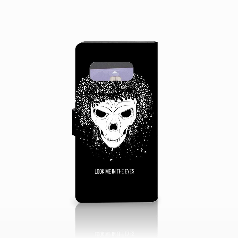 Telefoonhoesje met Naam Samsung Galaxy Note 8 Skull Hair