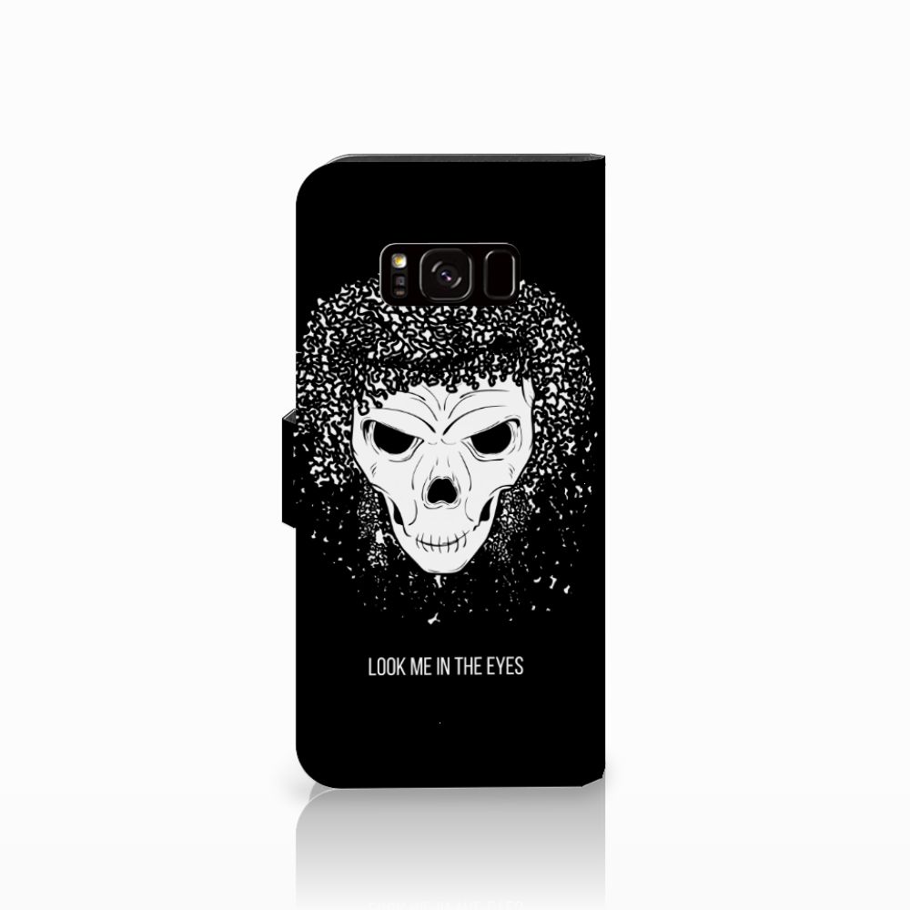 Telefoonhoesje met Naam Samsung Galaxy S8 Skull Hair