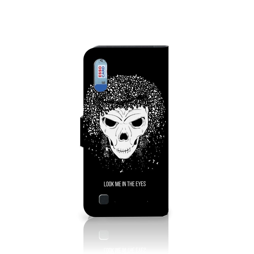 Telefoonhoesje met Naam Samsung Galaxy M10 Skull Hair
